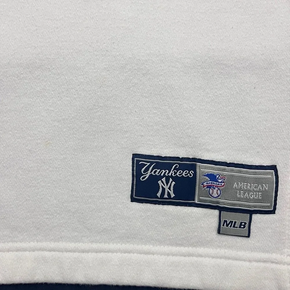 VTG Lee Sport New York Yankees MLB Pullover Hoodie Colorblock Y2K Men’s L